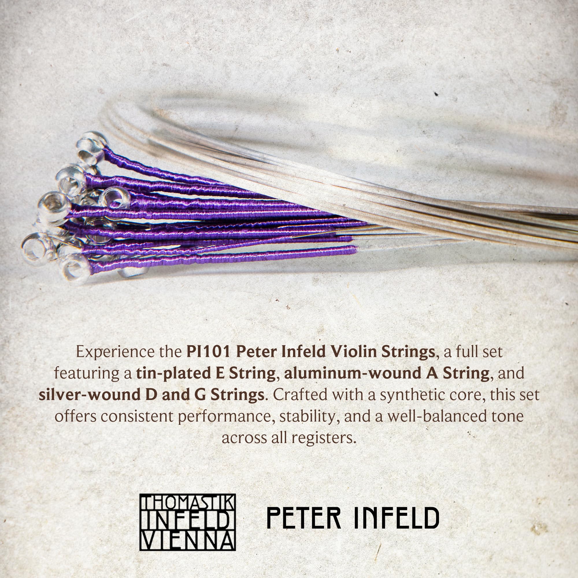 Foto 4 pulgar | Juego Completo De Cuerdas Para Violín Thomastik-infeld Peter Infeld 4/4 - Venta Internacional.