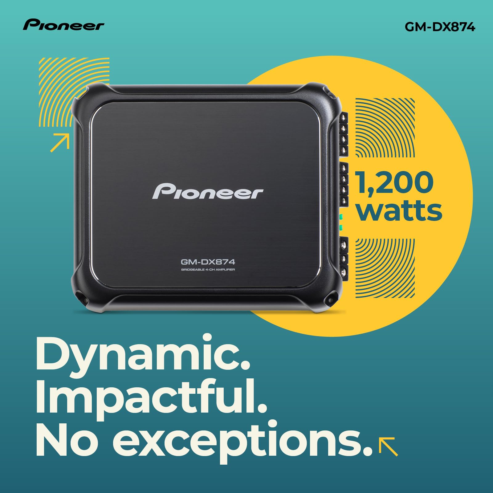 Foto 3 pulgar | Amplificador Pioneer Gm-dx874, 1200 W, Clase D, Powerhouse, 4 Canales - Venta Internacional.