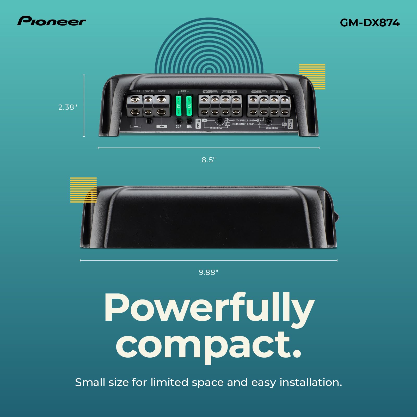 Foto 5 pulgar | Amplificador Pioneer Gm-dx874, 1200 W, Clase D, Powerhouse, 4 Canales - Venta Internacional.