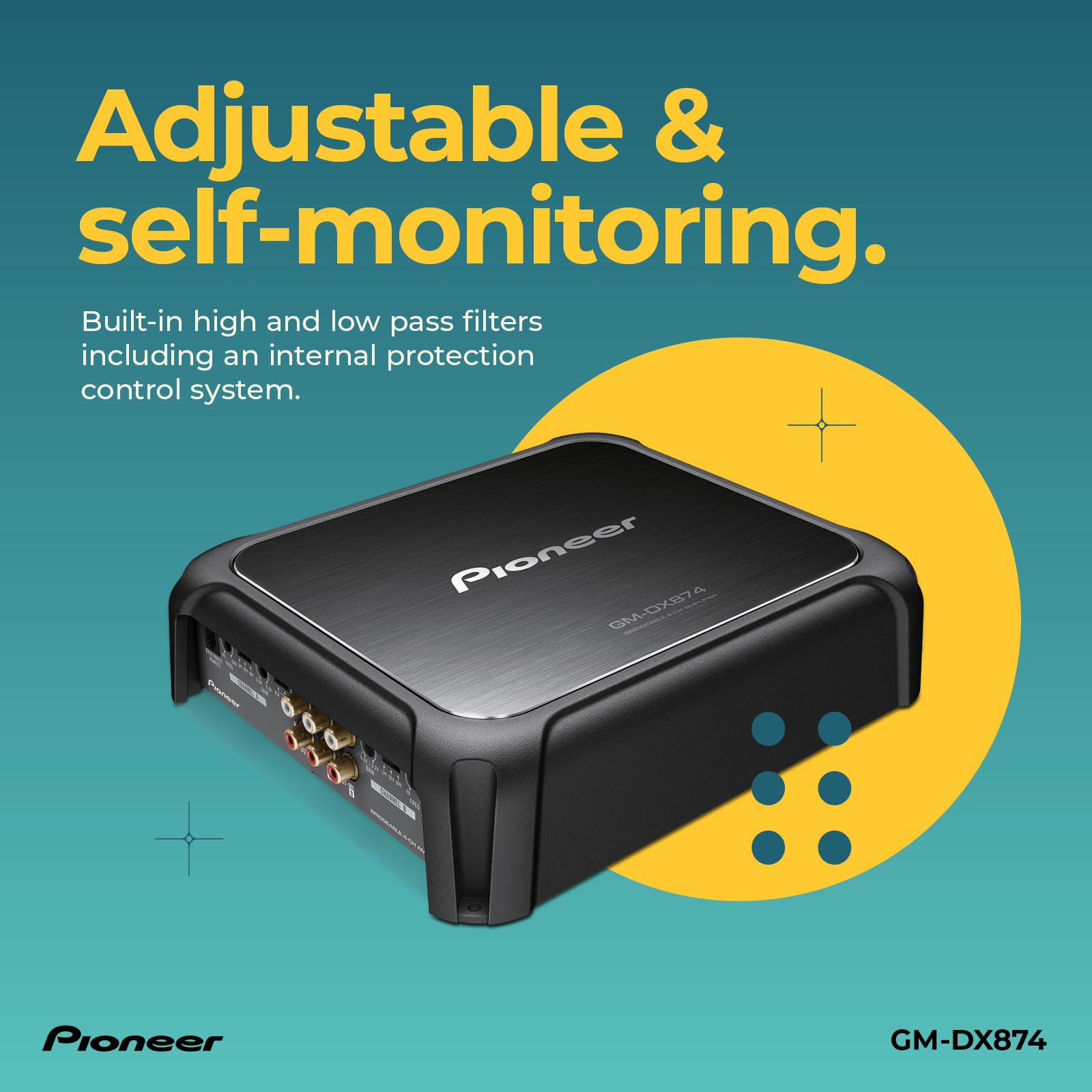 Foto 6 pulgar | Amplificador Pioneer Gm-dx874, 1200 W, Clase D, Powerhouse, 4 Canales - Venta Internacional.
