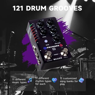 Foto 2 | Pedal De Guitarra Para Caja De Ritmos Mooer X2 Con 121 Ranuras De Batería - Venta Internacional.