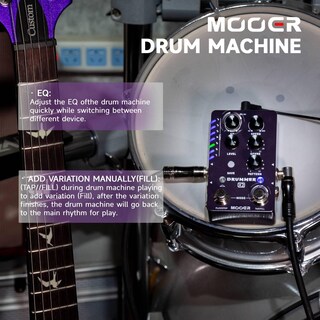 Foto 3 | Pedal De Guitarra Para Caja De Ritmos Mooer X2 Con 121 Ranuras De Batería - Venta Internacional.