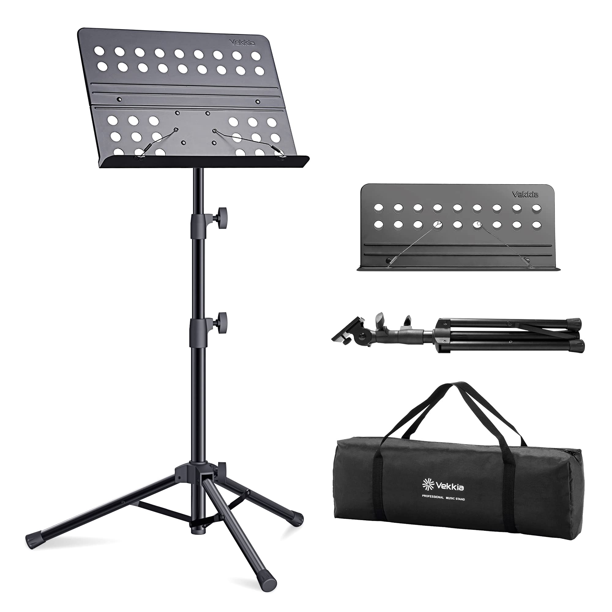 Soporte Portátil Para Partituras Vekkia Professional Con Bolsa - Venta Internacional.