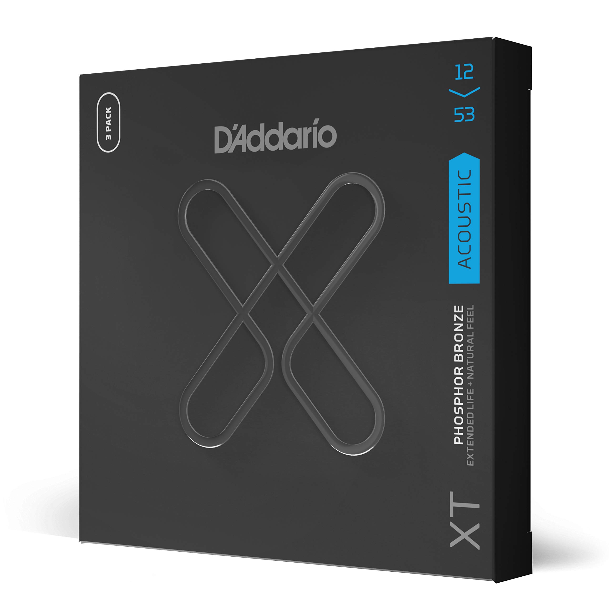 Cuerdas Para Guitarra D'addario Xt Phosphor Bronze Coated Xtapb1253-3p - Venta Internacional.