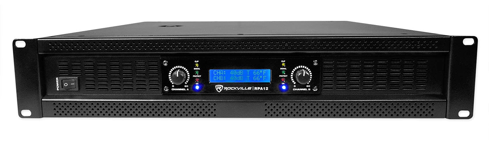 Amplificador De Potencia Rockville Rpa12 De 5000 W De Pico Y 1400 W Rms De 2 Canales - Venta Internacional.
