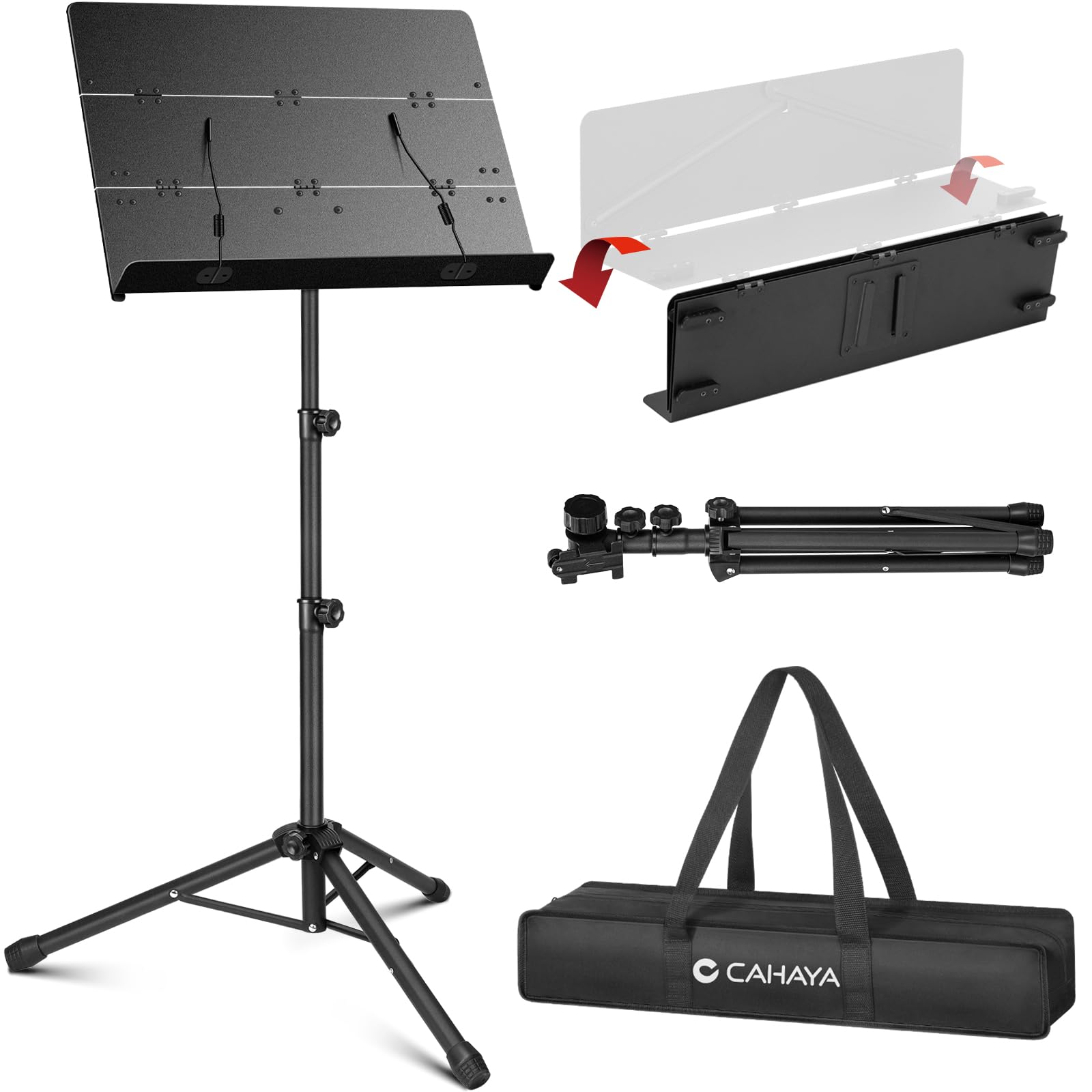 Soporte Para Partituras Cahaya Plegable Con Bolsa De Transporte Cy0317 - Venta Internacional.