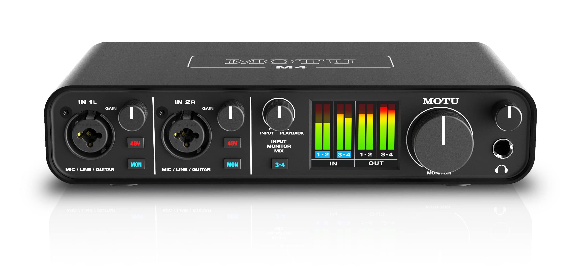 Interfaz De Audio Motu M4 4x4 Usb-c Con Rango Dinámico De 120 Db - Venta Internacional.