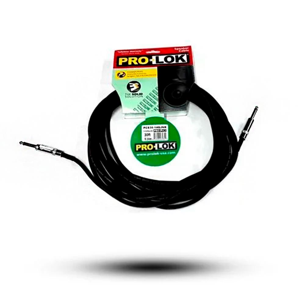 Cable Tipo Plug 1/4'' De 9m Pro-lok Pcs-30-14q-nk Color Negro