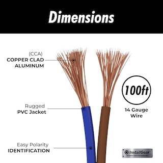 Foto 3 | Cable Speaker Wire Installgear Calibre 14 De 30 5 M Con Tecnología Soft Touch - Venta Internacional.
