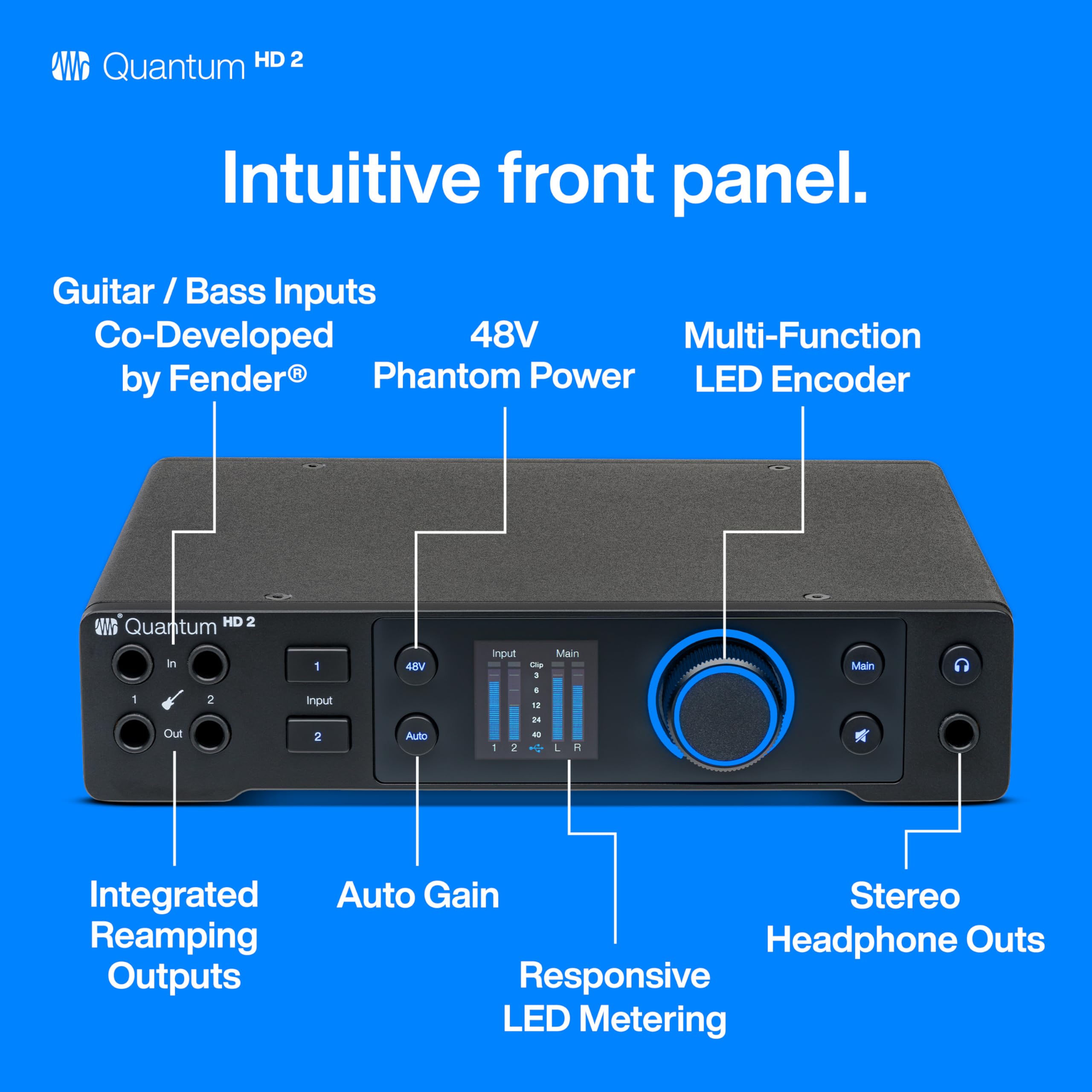 Foto 4 pulgar | Interfaz De Audio Presonus Quantum Hd 2 20x24 Usb-c Con Software - Venta Internacional.