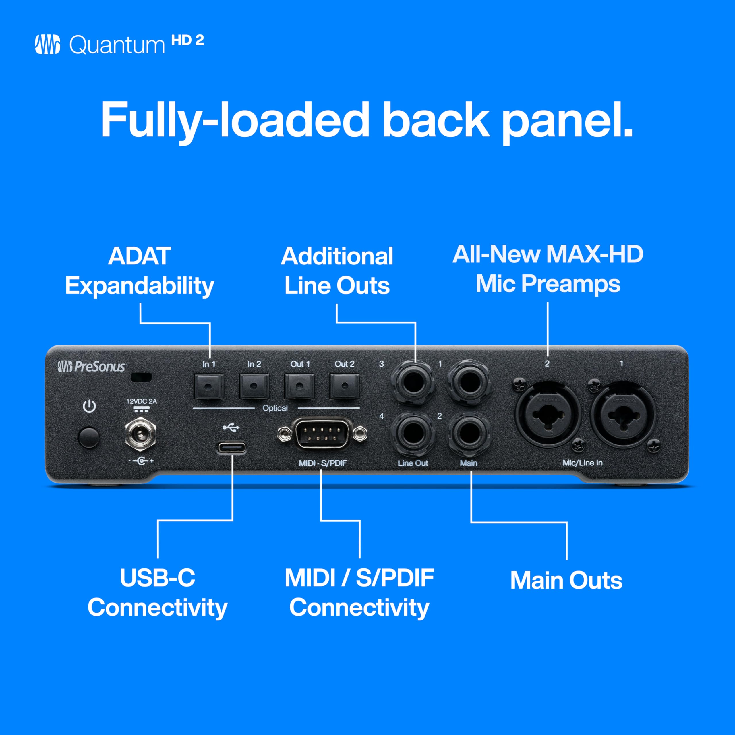 Foto 6 pulgar | Interfaz De Audio Presonus Quantum Hd 2 20x24 Usb-c Con Software - Venta Internacional.