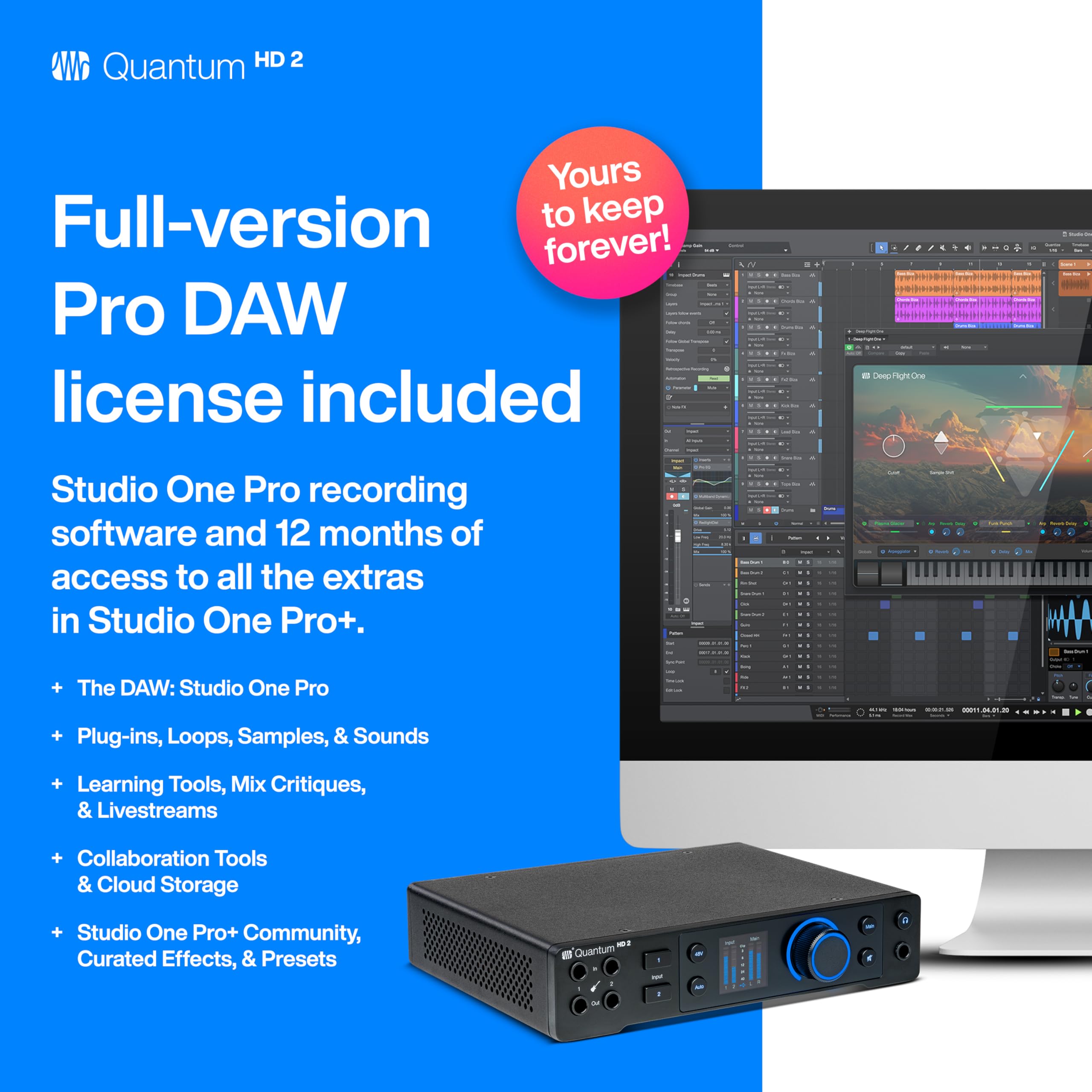 Foto 7 pulgar | Interfaz De Audio Presonus Quantum Hd 2 20x24 Usb-c Con Software - Venta Internacional.