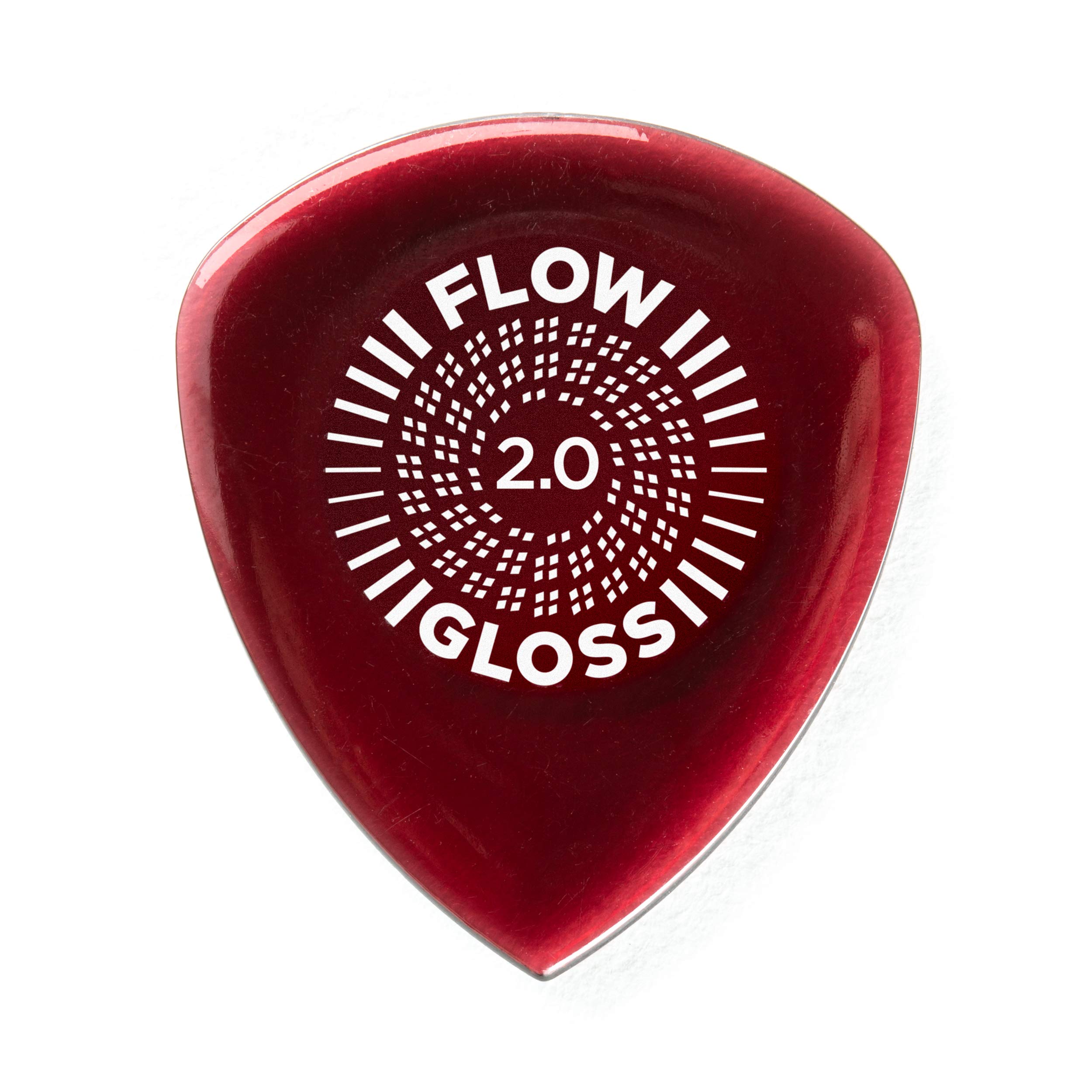 Púas Para Guitarra Jim Dunlop Flow Gloss 2.0 Mm  12 Unidades  Color Marrón - Venta Internacional.