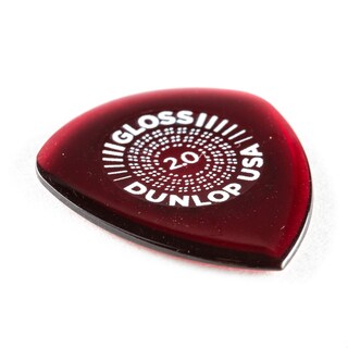 Foto 3 | Púas Para Guitarra Jim Dunlop Flow Gloss 2.0 Mm 12 Unidades Color Marrón - Venta Internacional.