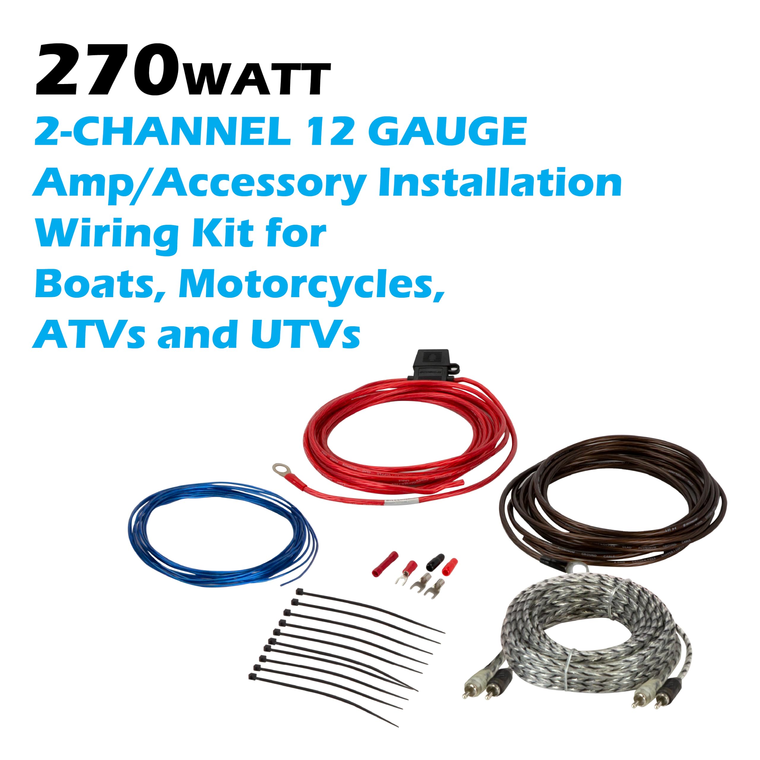 Foto 3 pulgar | Kit De Cableado Para Amplificadores Scosche Install Centric Icak12  Calibre 12 - Venta Internacional.