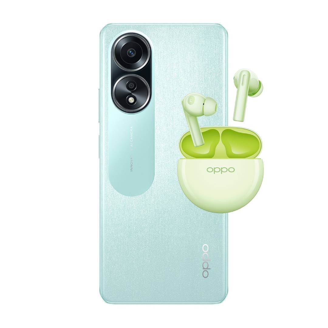Foto 2 pulgar | Oppo A58 8/256gb Verde Telcel+ Enco Buds2