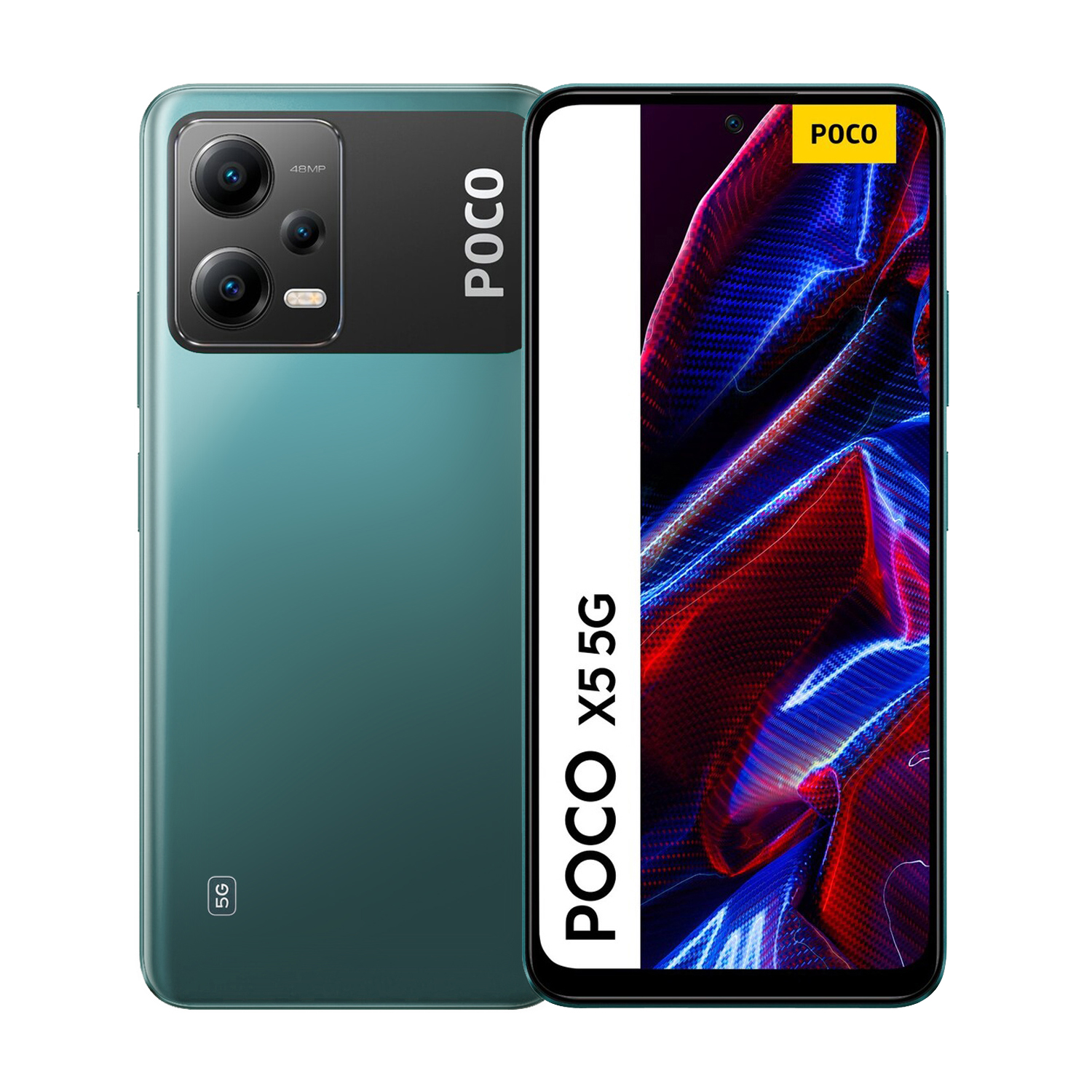 Foto 2 pulgar | Celular Pocophone Poco X5 color Verde 6 GB 128 GB 5 G