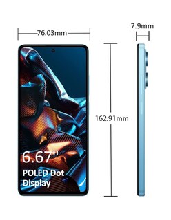 Foto 4 | Celular Xiaomi Poco X5 Pro de 256 Gb color Azul Desbloqueado