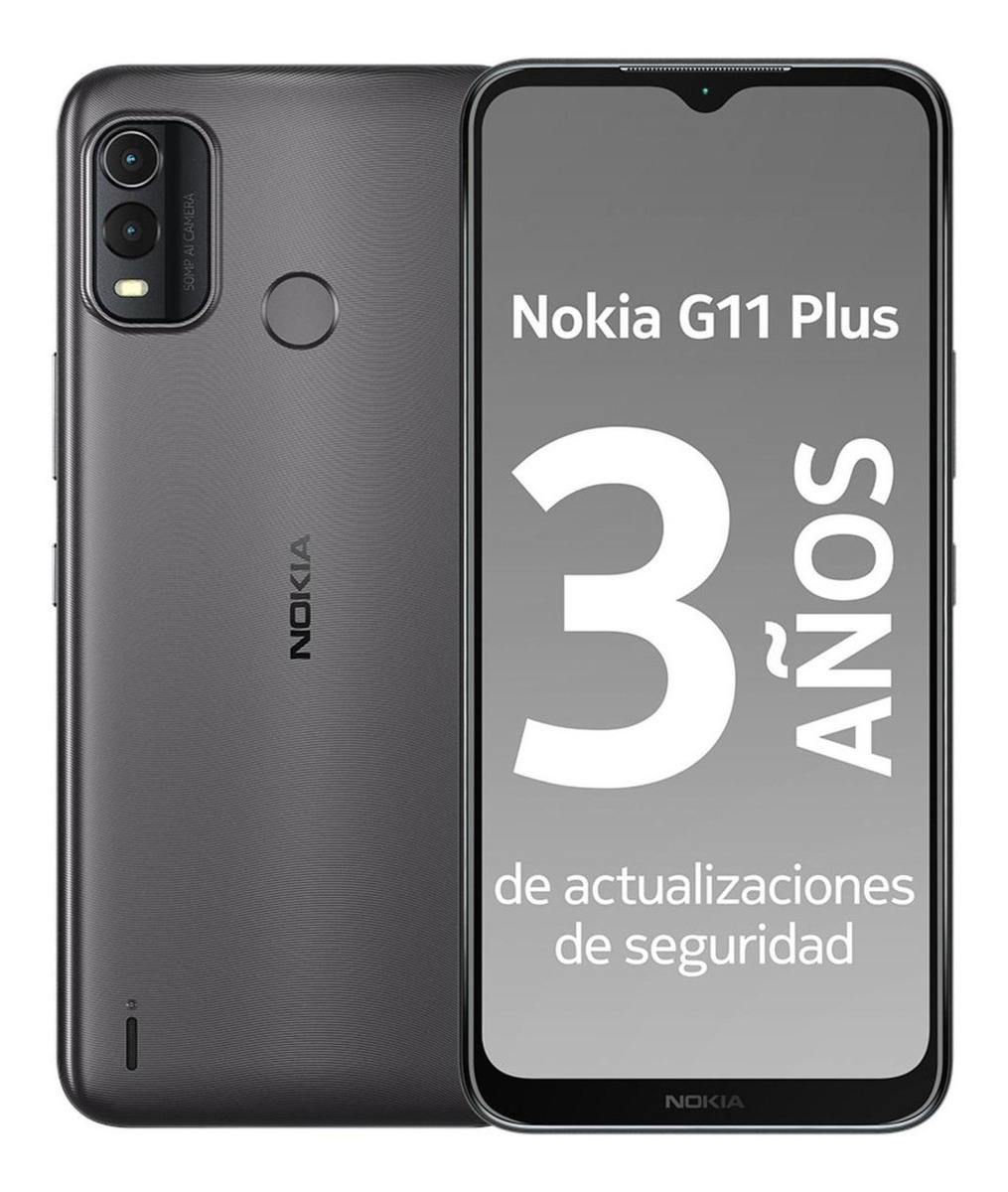 Foto 2 pulgar | Celular Nokia G11 Plus 3gb 64gb Gris