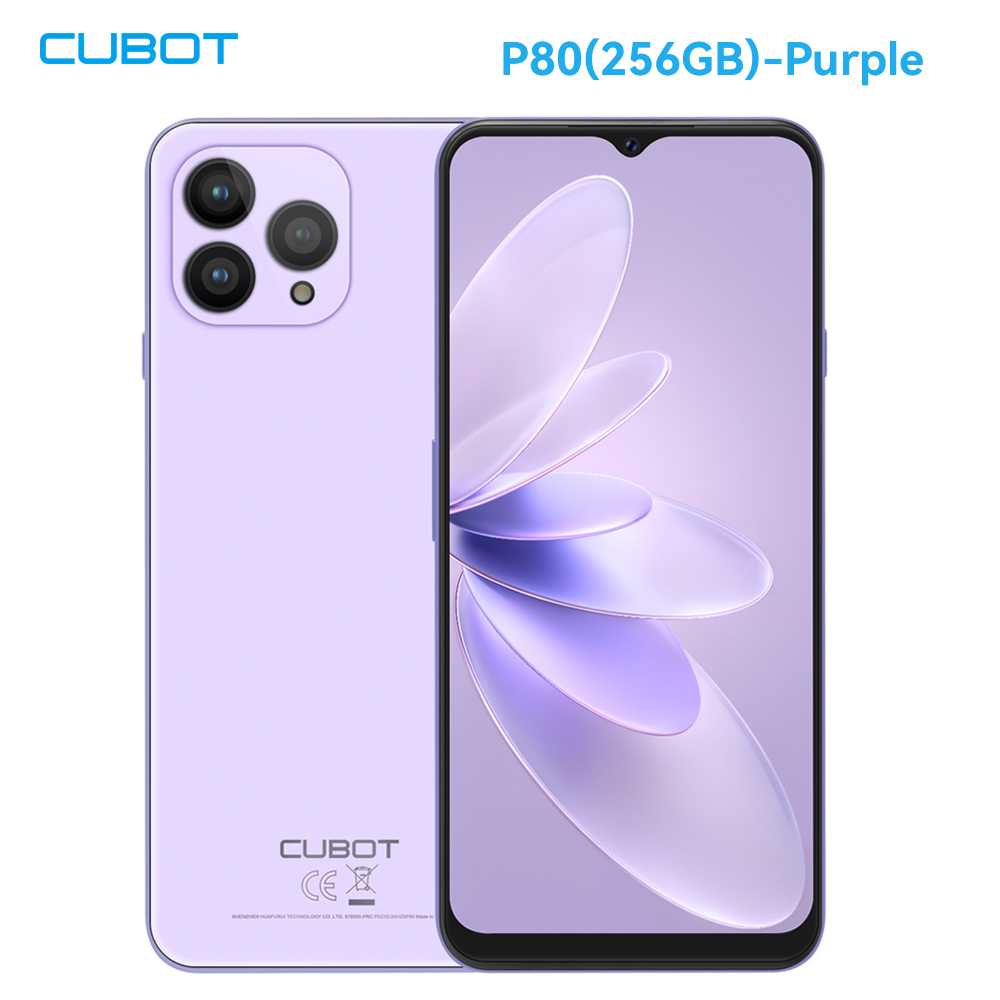 Foto 2 pulgar | Venta Internacional - Smartphone Cubot P80 8 Gb 256 Gb 5200 Mah Nfc Android 13 Morado