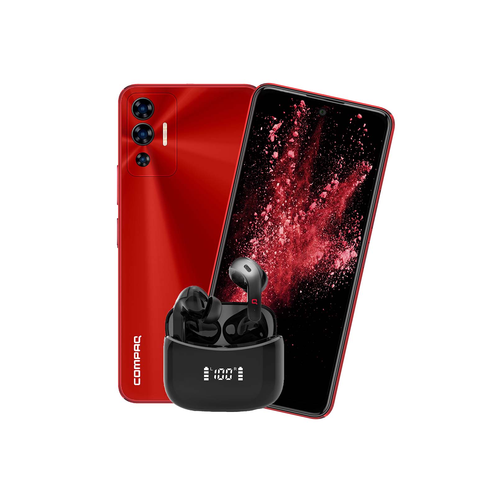Celular Compaq Q6 8 / 256 Gb + Buds de Regalo Desbloqueado Rojo $3,999