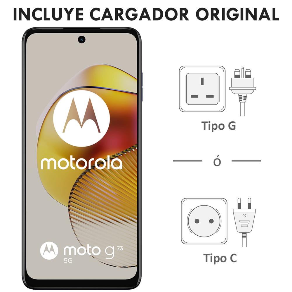 Foto 3 pulgar | Celular Motorola Moto G73 5g 8gb 256gb 6.5'' Fhd+ 120hz 50mp Azul más Audífonos Internacional