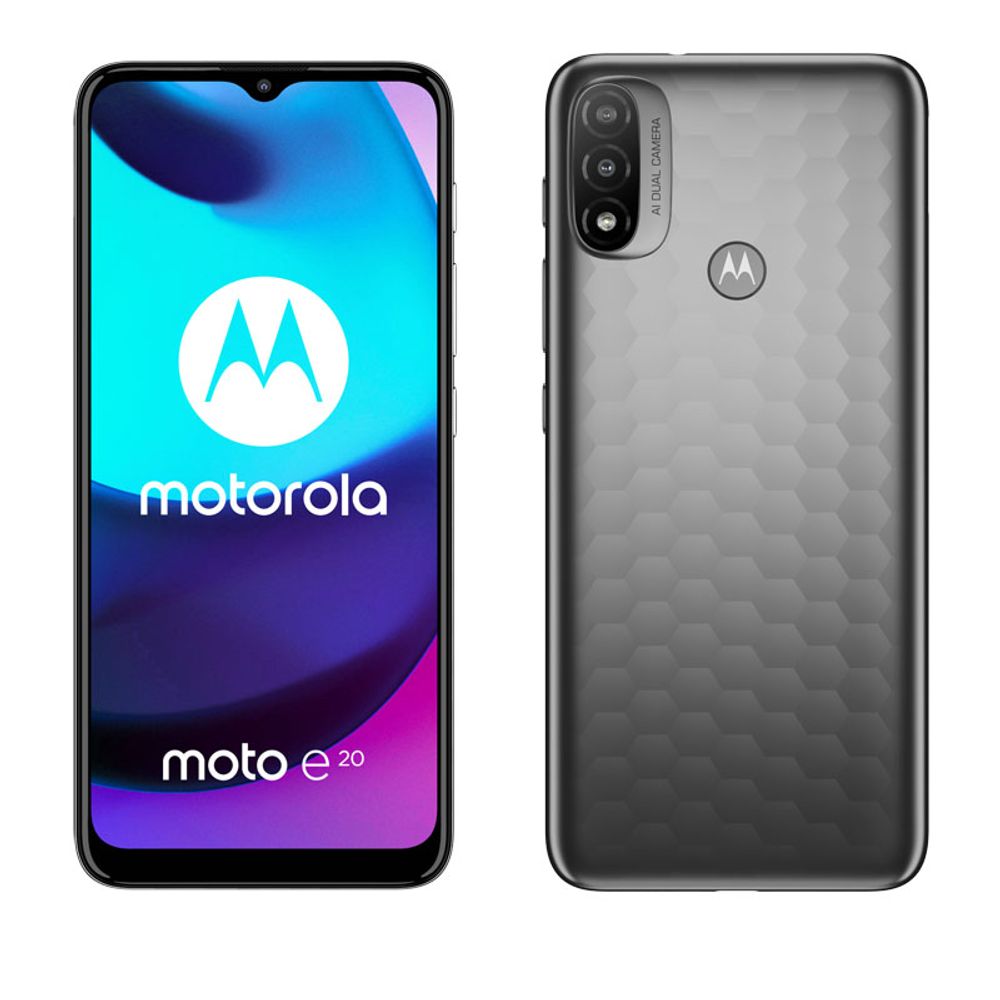 Celular Motorola Moto E20 32 Gb 2 Gb Ram Negro Desbloqueado $4,375