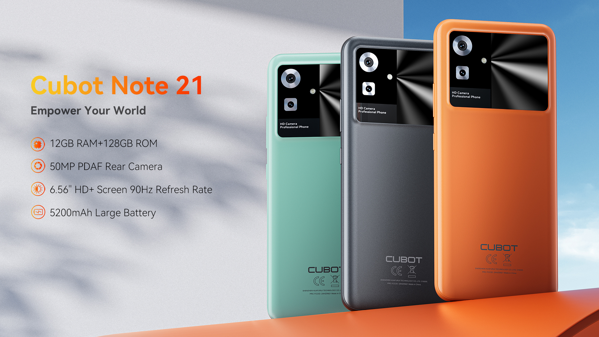 Foto 3 pulgar | Celular Cubot Note 21 Dual Sim 128 GB 6 GB RAM Negro