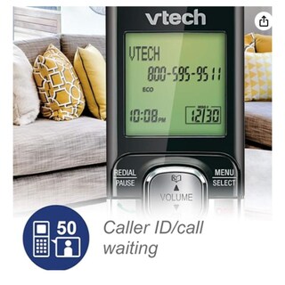 Foto 2 | Teléfono Inalámbrico VTech Cs-6592 Negro 2 Auriculares Dect 6.0