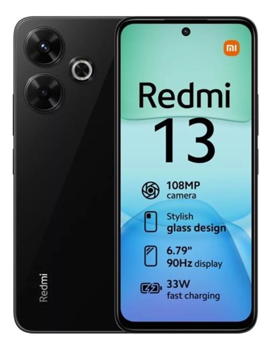 Celular Xiaomi Desbloqueado Redmi 13 Dual Sim 256 gb 8 gb Negro