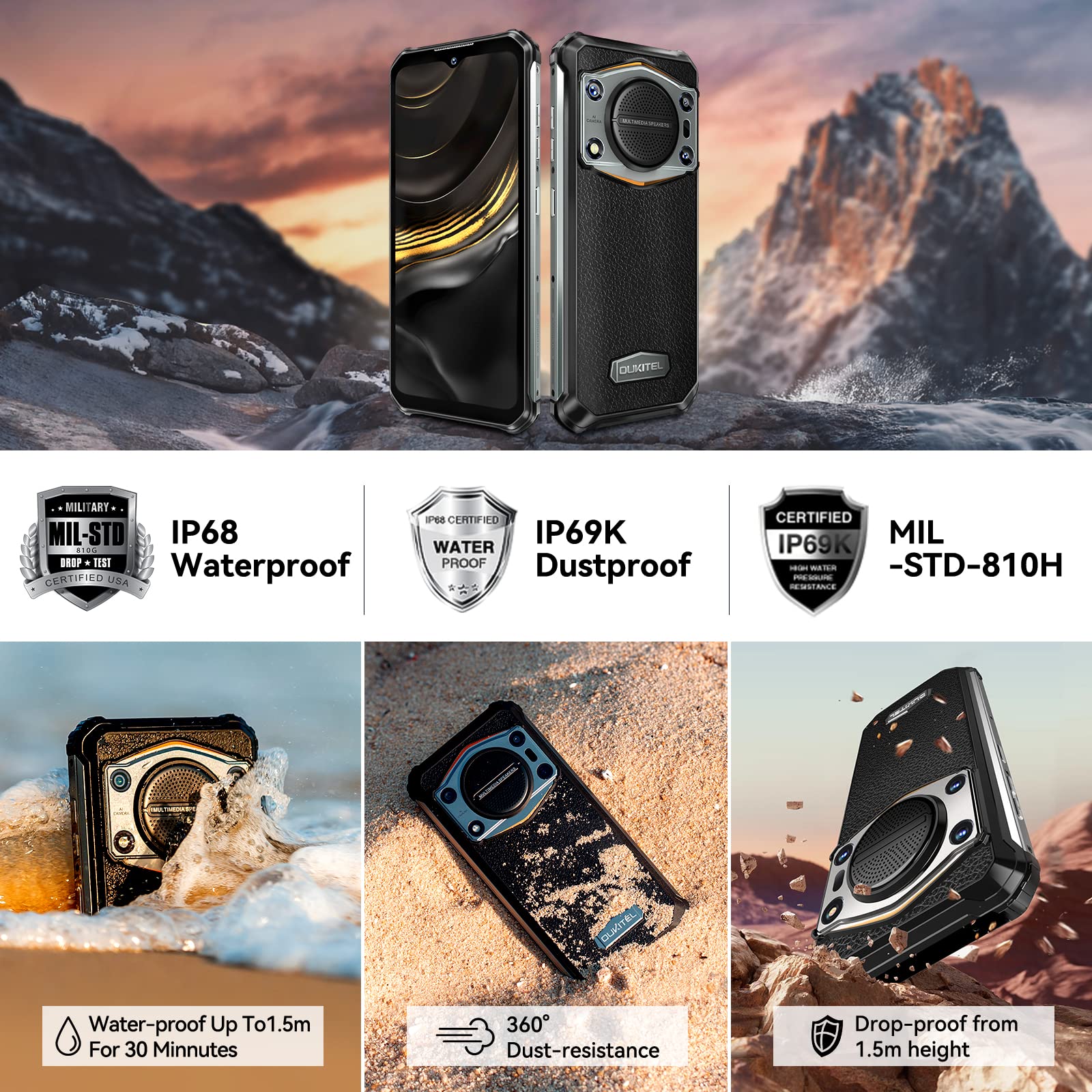 Foto 6 pulgar | Smartphone Oukitel WP22 Rugged Desbloqueado 13GB/256GB Android 13