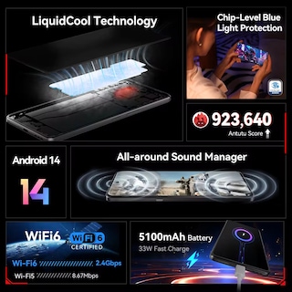 Foto 6 | Smartphone Cubot Max 5 5g 6.95 Pulgadas 24 Gb Ram 256 Gb Rom 100 Mp - Venta Internacional