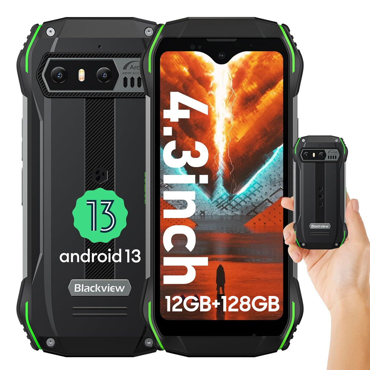 Foto 2 pulgar | Smartphone Blackview N6000se 4g Mini Rugged 4.3 Pulgadas 12 Gb+128 Gb - Venta Internacional