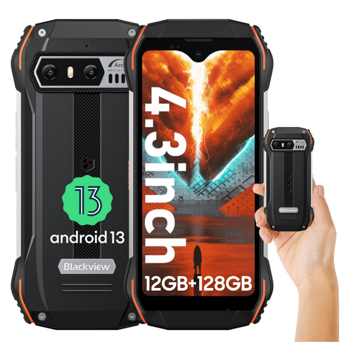 Foto 2 pulgar | Smartphone Blackview N6000se 4g Mini Rugged 4.3 Pulgadas 12 Gb+128 Gb - Venta Internacional