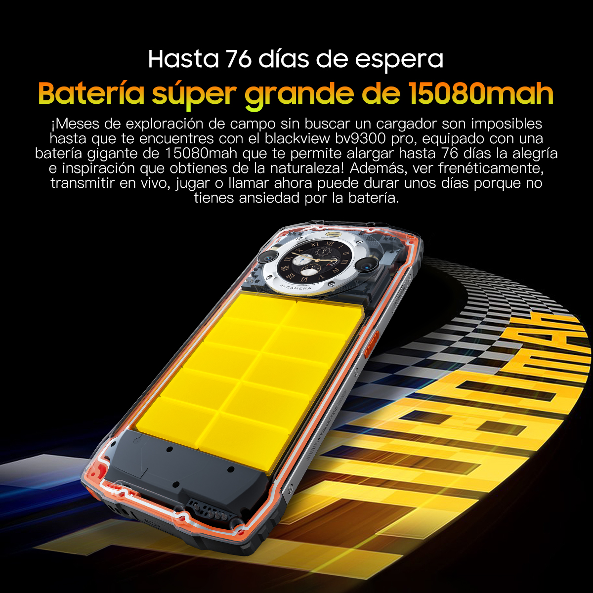 Foto 9 pulgar | Smartphone Blackview Bv9300 Pro 24 Gb Ram 256 Gb Rom 6.7 Pulgadas