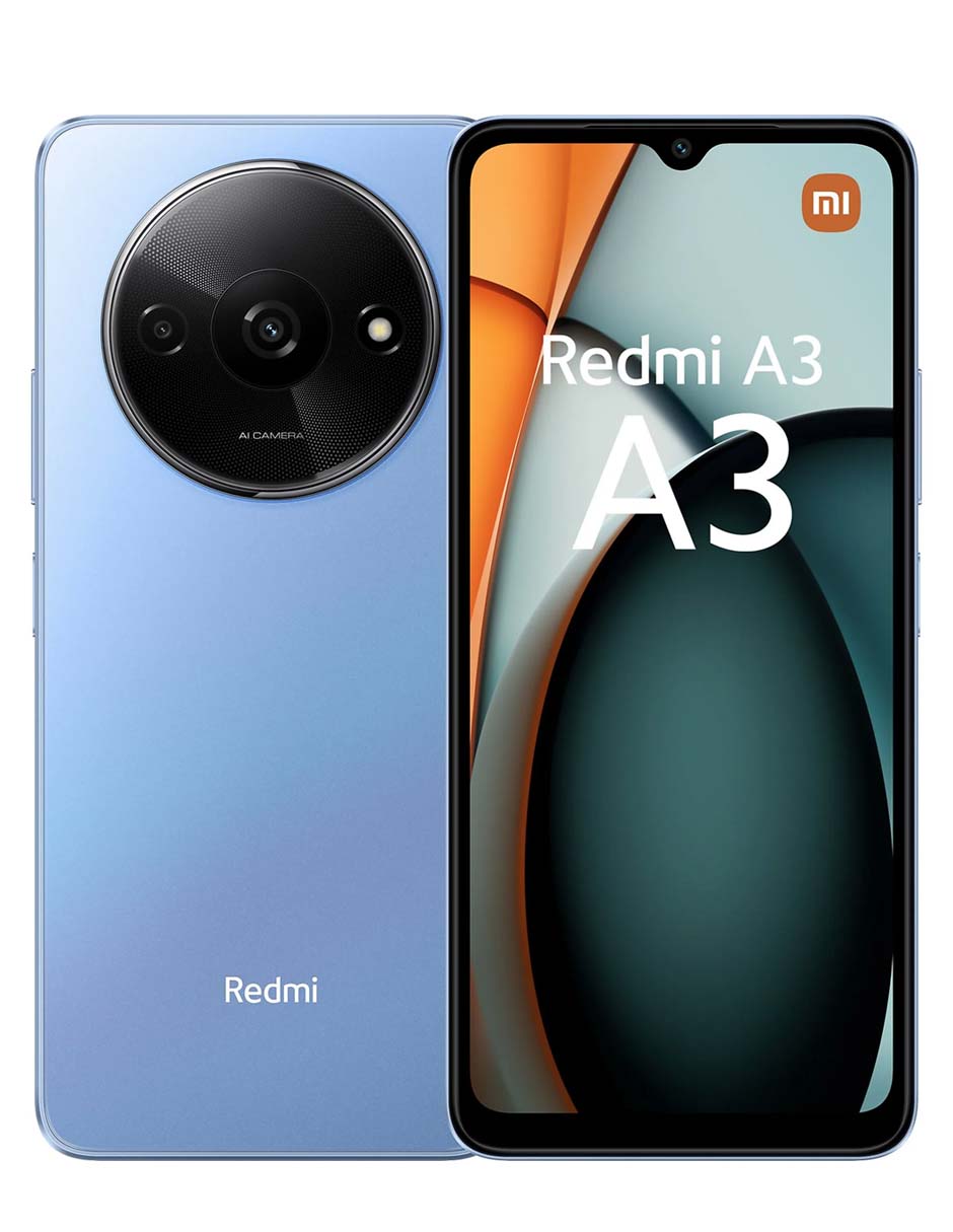 Foto 2 pulgar | Celular Xiaomi Redmi A3 128gb 4gb Ram Azul Estelar Desbloqueado