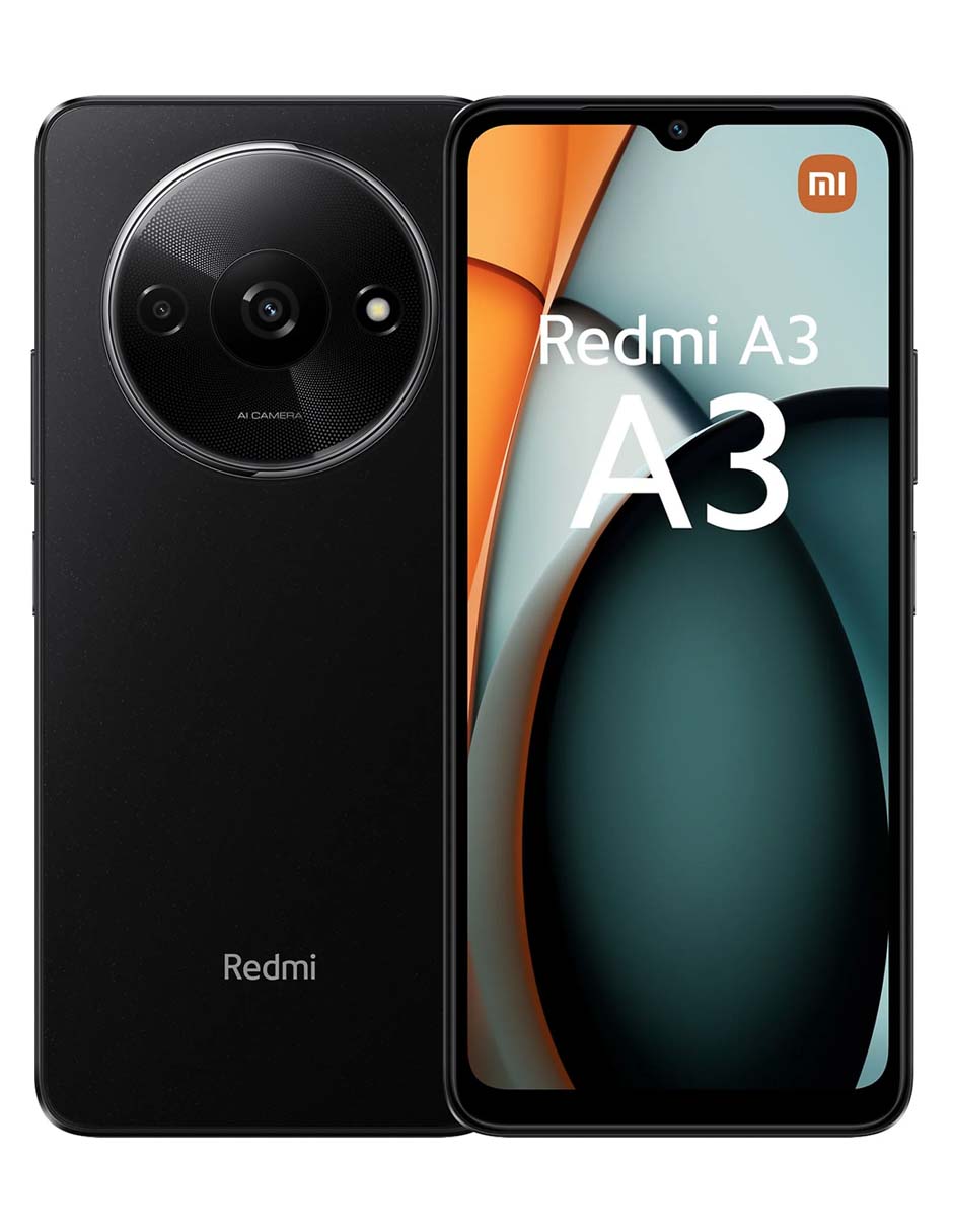 Foto 2 pulgar | Celular Xiaomi Redmi A3 128gb 4gb Ram Negro Ocaso Desbloqueado