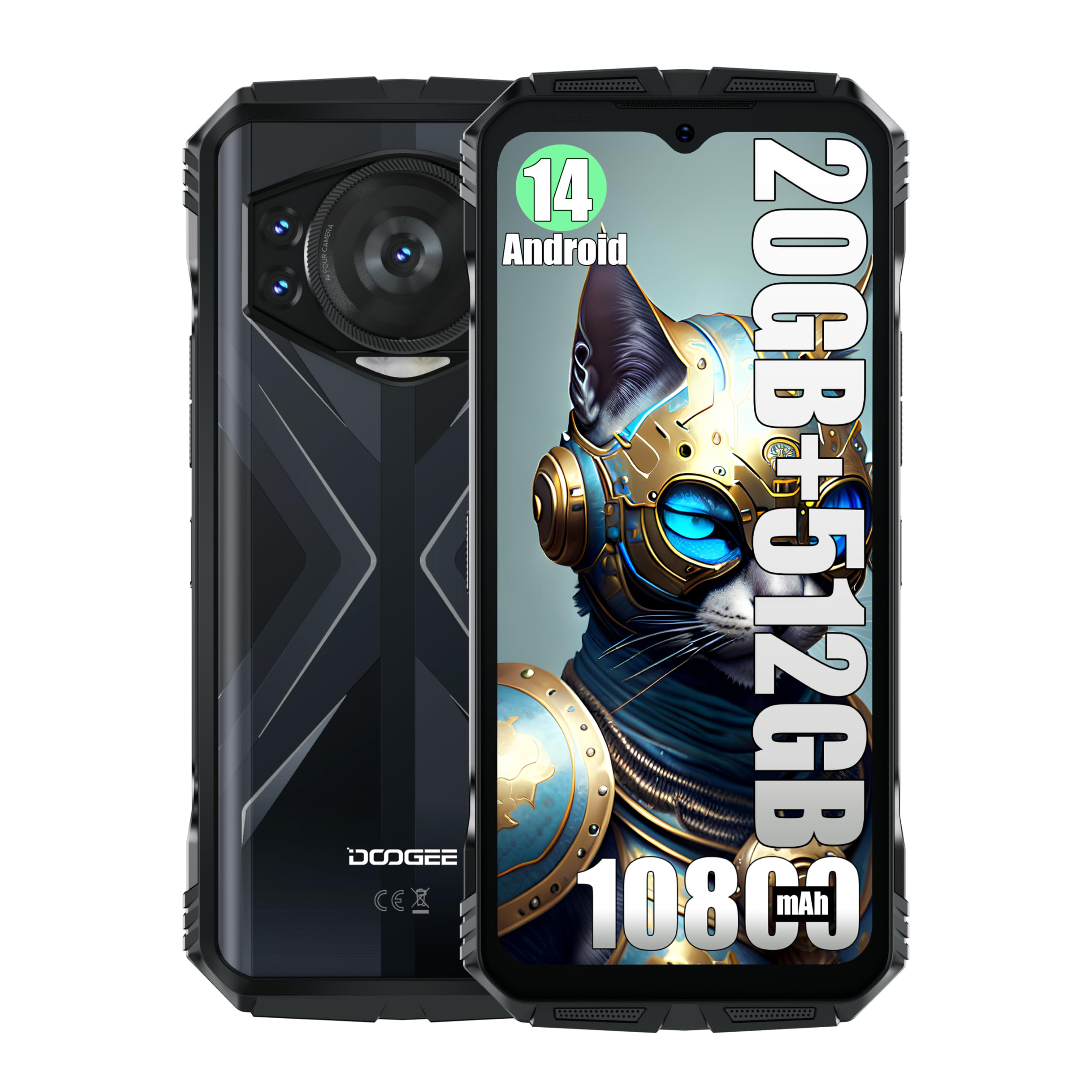 Foto 2 pulgar | Smartphone Doogee S118 4G Rugged Desbloqueado 20 GB + 512 GB Android 14 - Venta Internacional