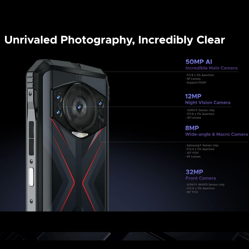 Foto 7 pulgar | Smartphone Doogee S118 4G Rugged Desbloqueado 20 GB + 512 GB Android 14 - Venta Internacional