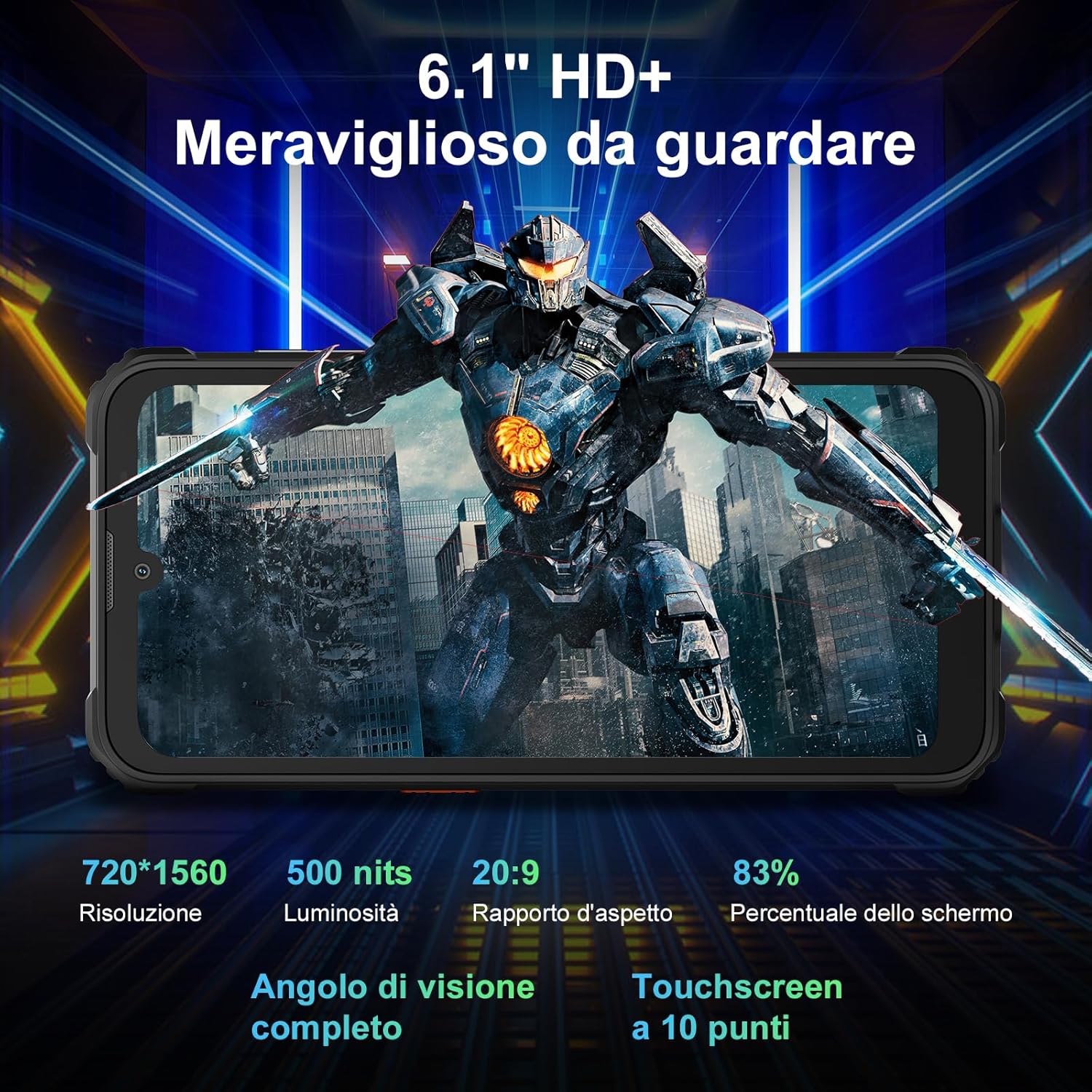 Foto 3 | Smartphone Blackview Bv5300plus Rugged Desbloqueado 2024 24 Gb+128 Gb