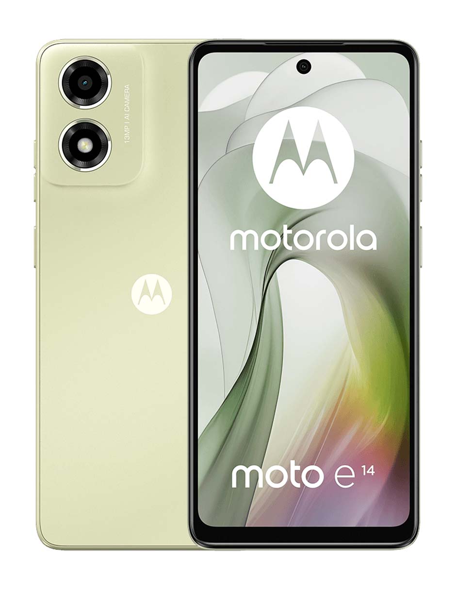 Foto 2 pulgar | Celular Motorola Moto E14 64gb 2gb Dual Sim Ram Verde Desbloqueado
