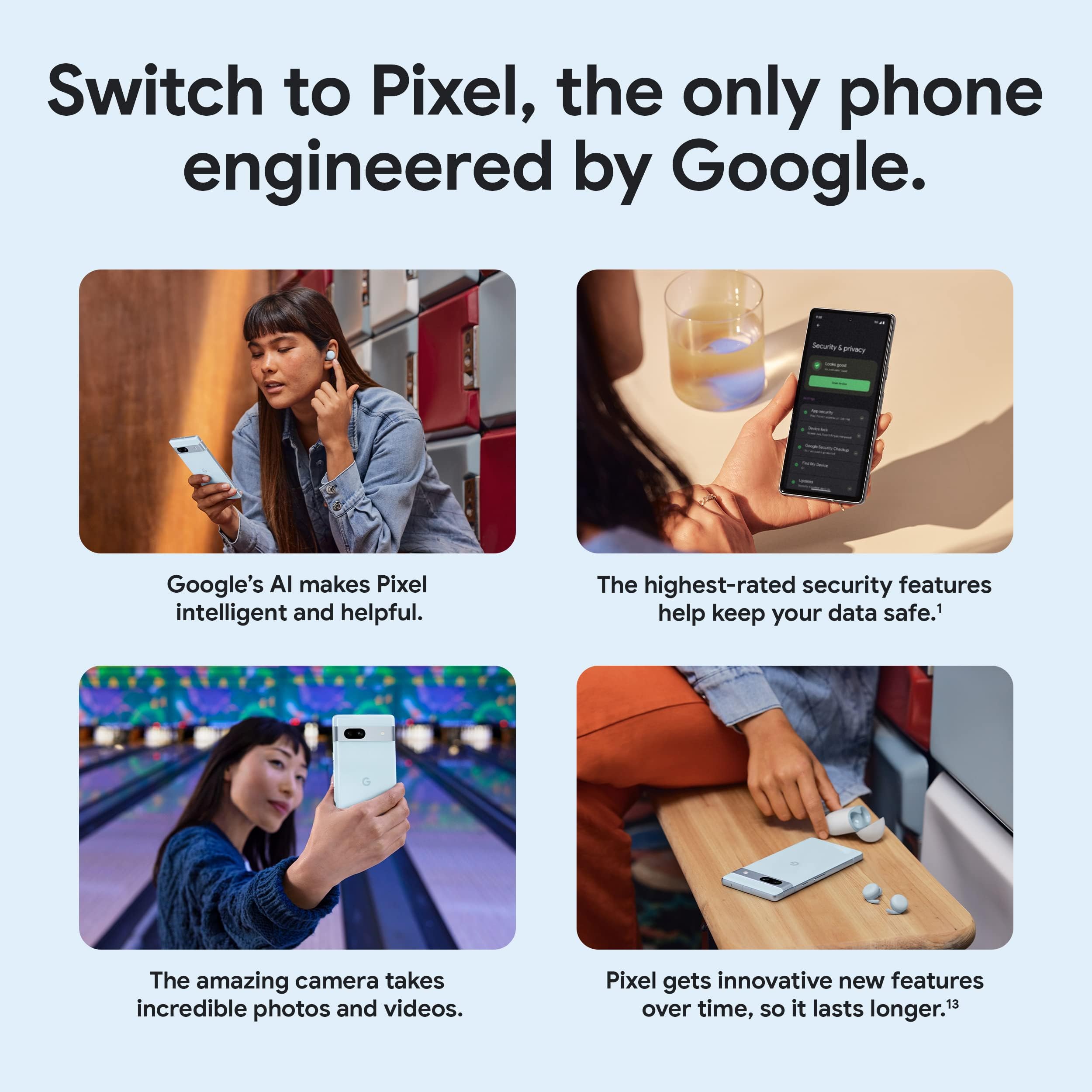 Foto 7 | Smartphone Google Pixel 7a Desbloqueado De 128 Gb, Color Carbón - Venta Internacional.