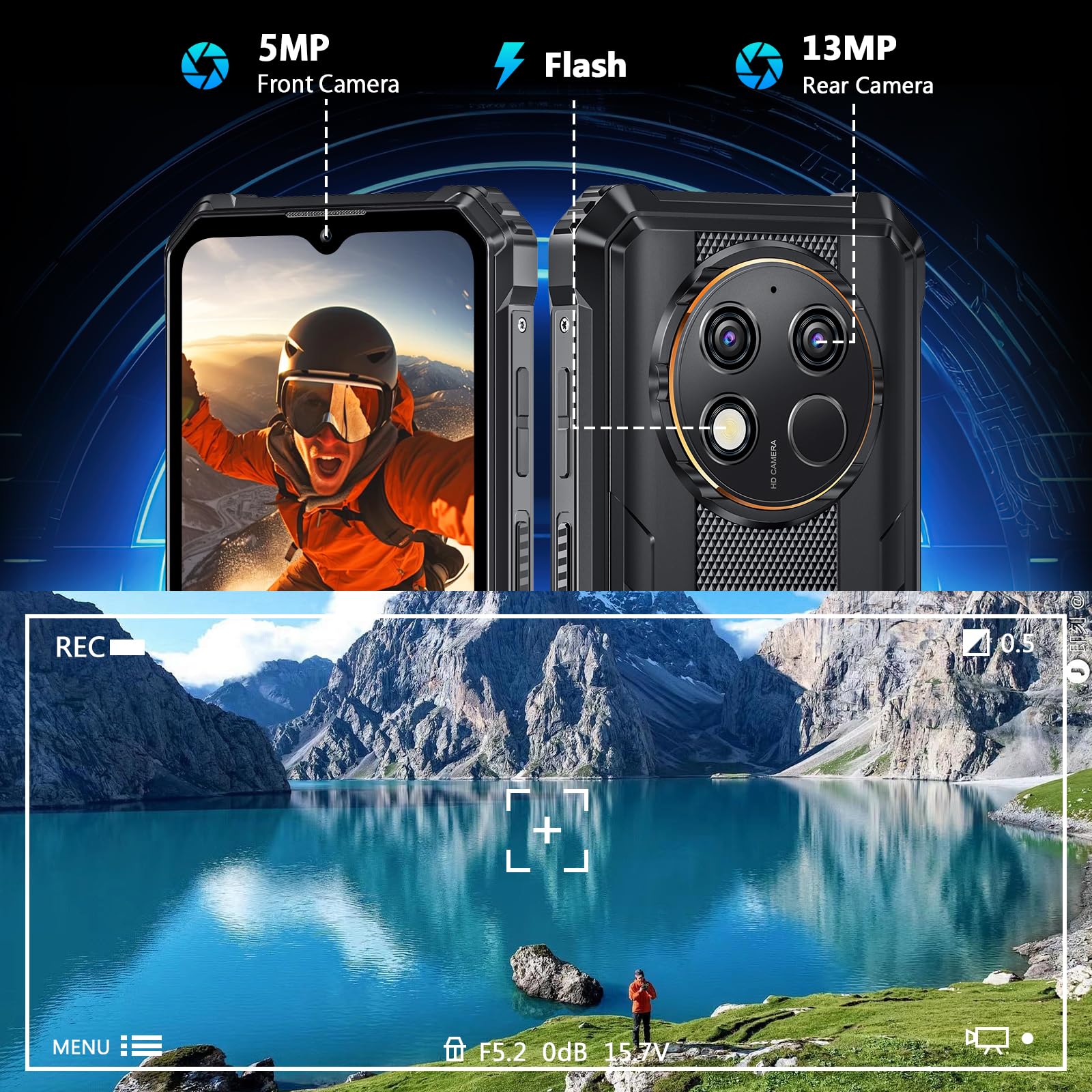 Foto 7 pulgar | Smartphone Oukitel Wp28s Rugged Android 14 16 Gb 128 Gb 1 Tb - Venta Internacional