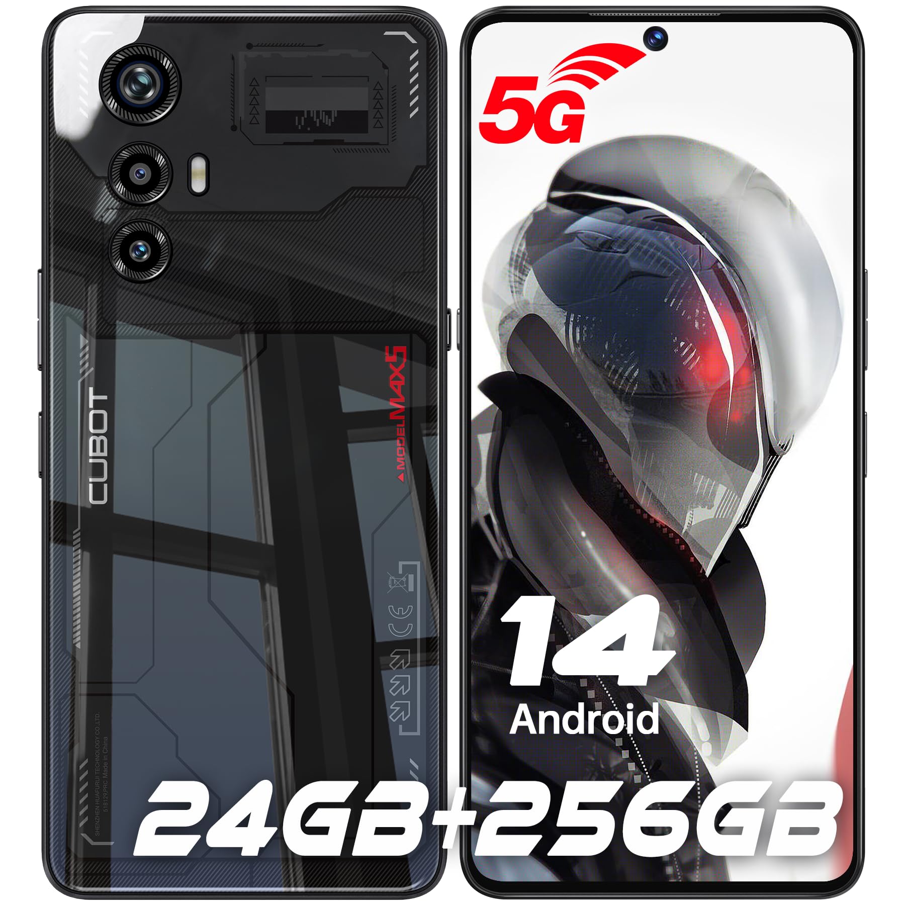 Foto 2 pulgar | Smartphone Cubot Max 5 5g Desbloqueado de 24 Gb+256 Gb Android 14 - Venta Internacional