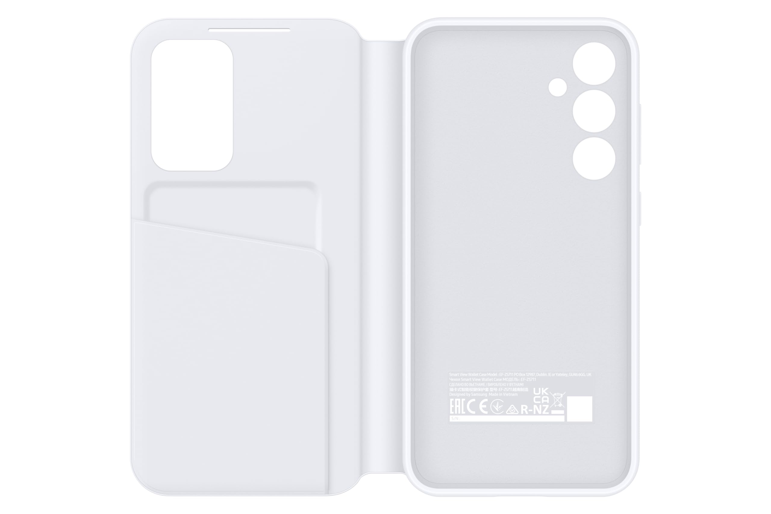 Foto 3 pulgar | Funda Para Teléfono S-view Wallet Para Samsung Galaxy S23 Fe, Color Blanco - Venta Internacional.
