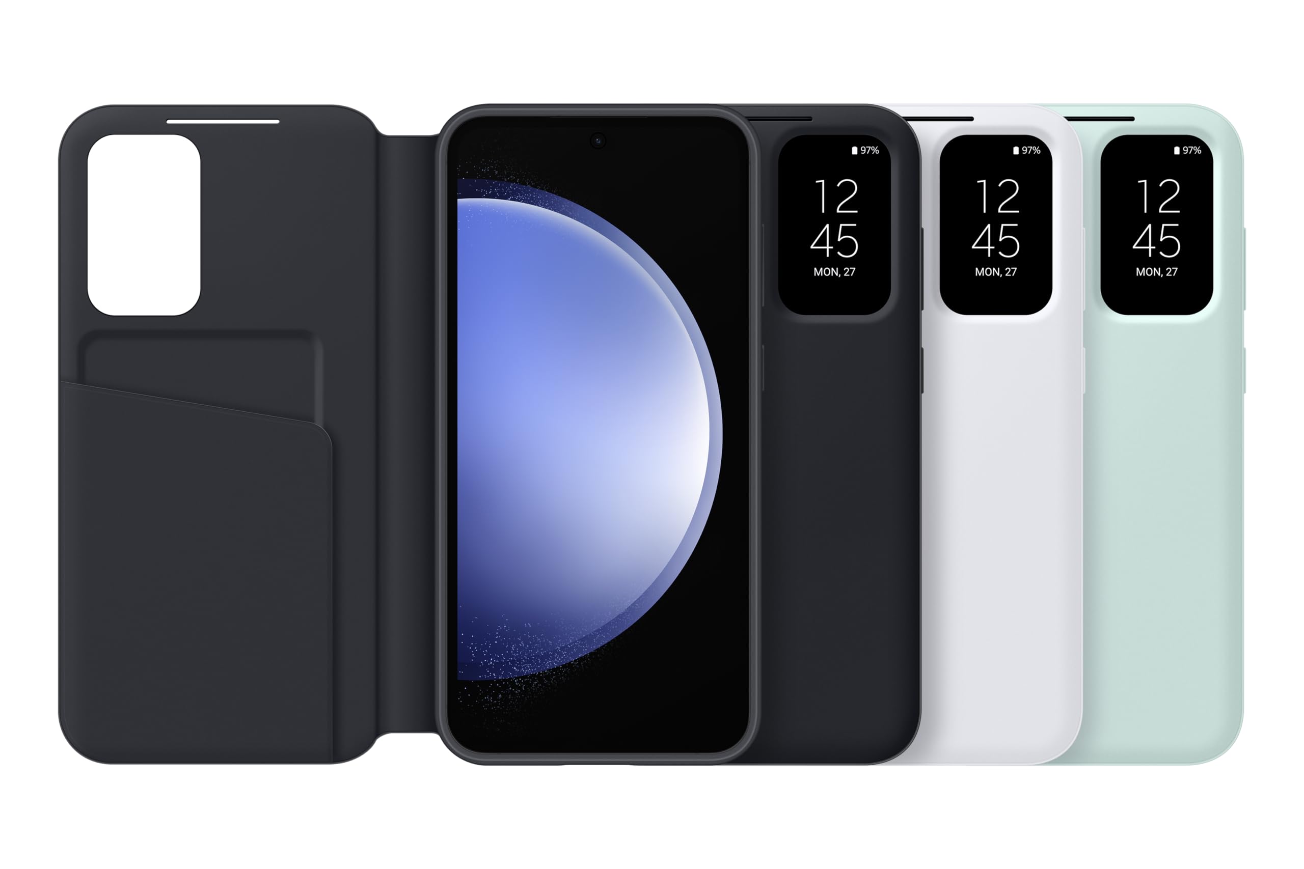 Foto 4 pulgar | Funda Para Teléfono S-view Wallet Para Samsung Galaxy S23 Fe, Color Blanco - Venta Internacional.