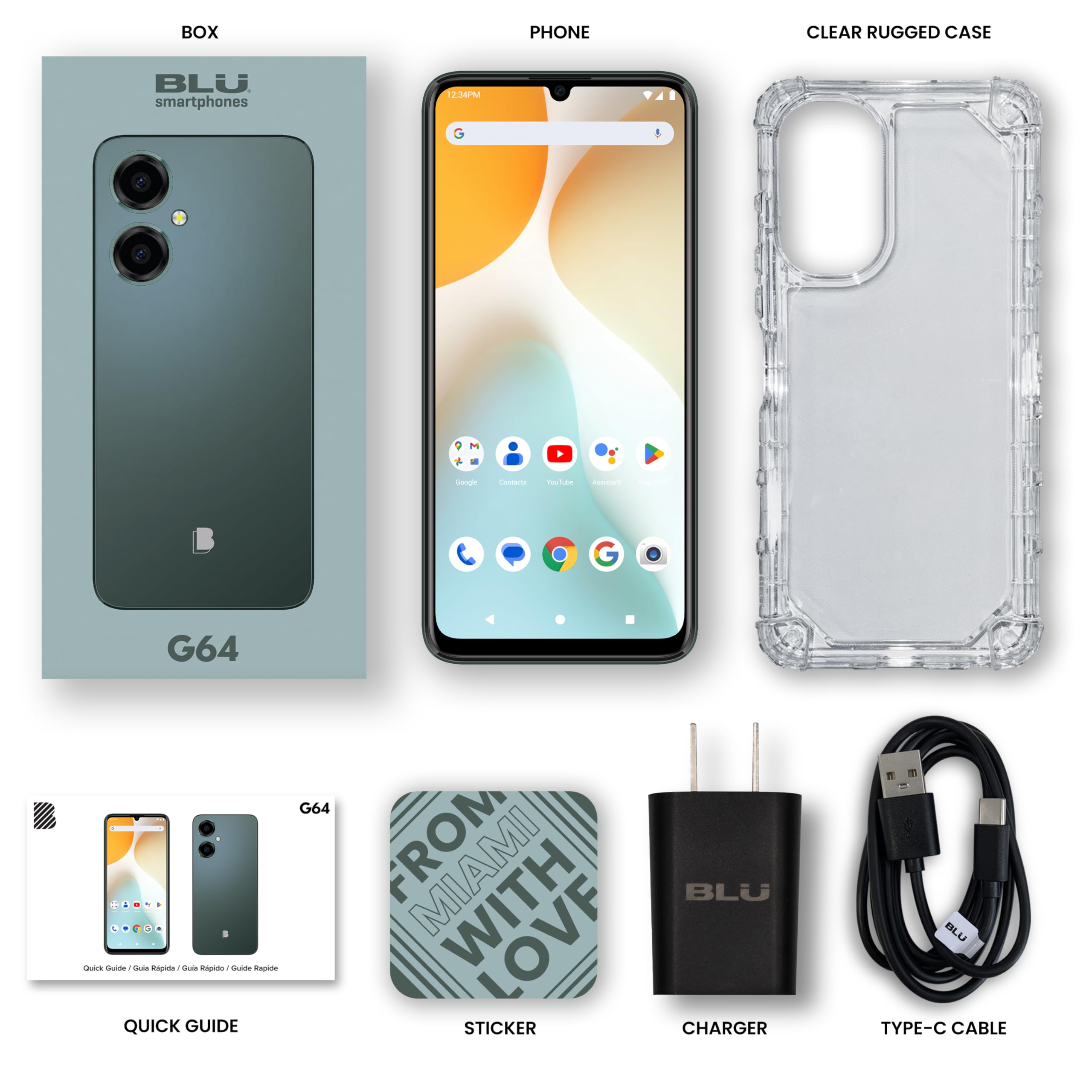 Foto 6 | Smartphone Blu G64 2024 Desbloqueado 256 GB 50 MP 6.8"  Verde - Venta Internacional