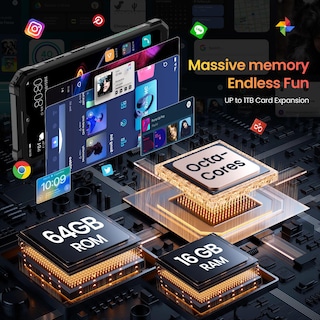 Foto 4 | Smartphone Oukitel Wp28e Cámara Robusta De 6.52 Pulgadas, 64 Gb Rom De 13 Mp - Venta Internacional.