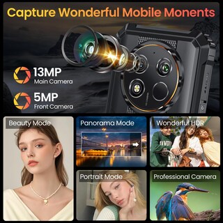 Foto 6 | Smartphone Oukitel Wp28e Cámara Robusta De 6.52 Pulgadas, 64 Gb Rom De 13 Mp - Venta Internacional.