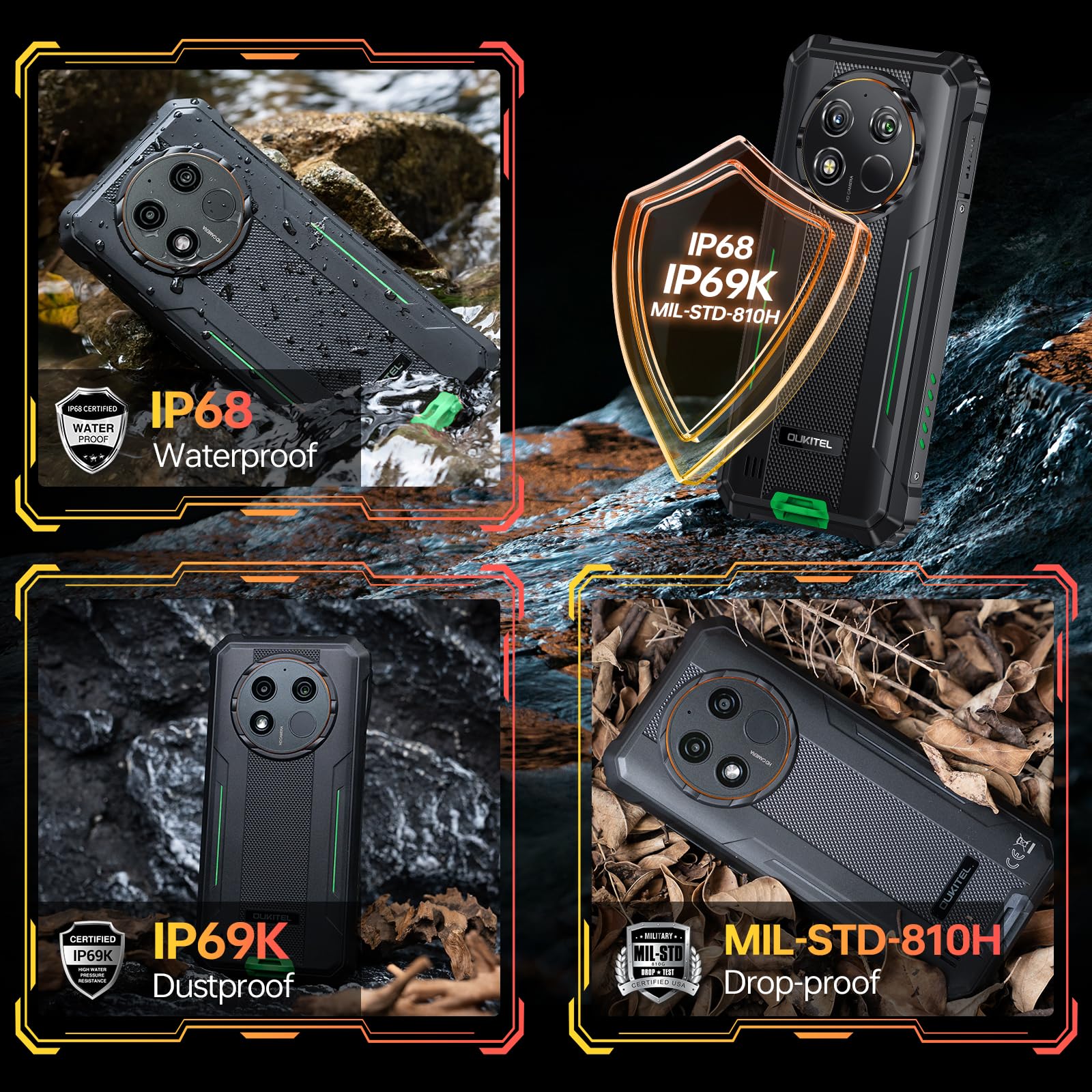 Foto 7 | Smartphone Oukitel Wp28e Cámara Robusta De 6.52 Pulgadas, 64 Gb Rom De 13 Mp - Venta Internacional.